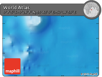 Physical Map of the Area around 0° 10' 31" N, 56° 10' 29" E