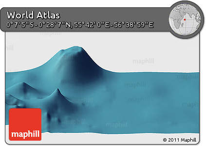Satellite Panoramic Map of the Area around 0° 10' 31" N, 56° 10' 29" E