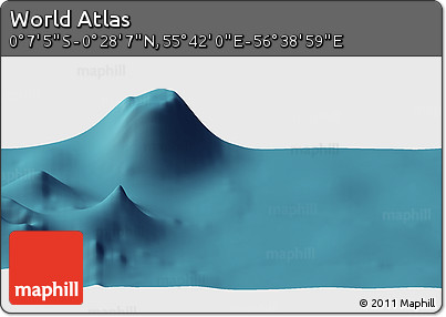 Satellite Panoramic Map of the Area around 0° 10' 31" N, 56° 10' 29" E