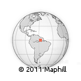 Outline Map of the Area around 0° 10' 31" N, 56° 52' 30" W, rectangular outline