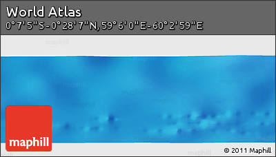 Physical Panoramic Map of the Area around 0° 10' 31" N, 59° 34' 30" E