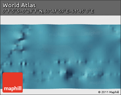 Satellite 3D Map of the Area around 0° 10' 31" N, 61° 16' 29" E