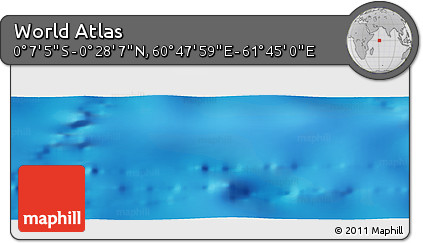 Physical Panoramic Map of the Area around 0° 10' 31" N, 61° 16' 29" E