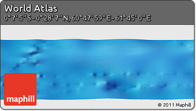 Physical Panoramic Map of the Area around 0° 10' 31" N, 61° 16' 29" E
