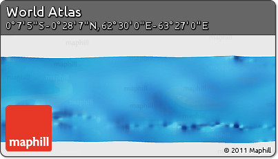 Physical Panoramic Map of the Area around 0° 10' 31" N, 62° 58' 30" E