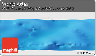 Physical Panoramic Map of the Area around 0° 10' 31" N, 63° 49' 30" E
