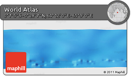 Physical Panoramic Map of the Area around 0° 10' 31" N, 64° 40' 30" E