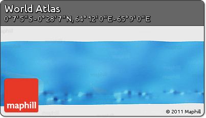 Physical Panoramic Map of the Area around 0° 10' 31" N, 64° 40' 30" E