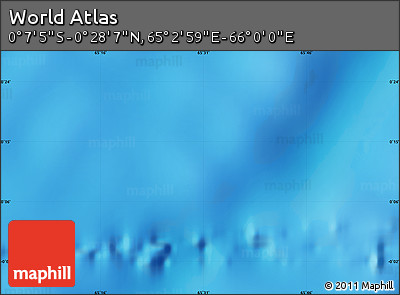 Physical Map of the Area around 0° 10' 31" N, 65° 31' 30" E