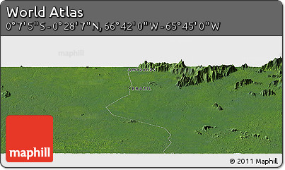 Satellite Panoramic Map of the Area around 0° 10' 31" N, 66° 13' 29" W