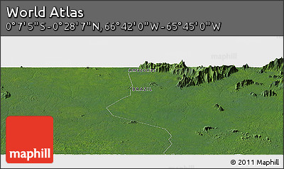 Satellite Panoramic Map of the Area around 0° 10' 31" N, 66° 13' 29" W
