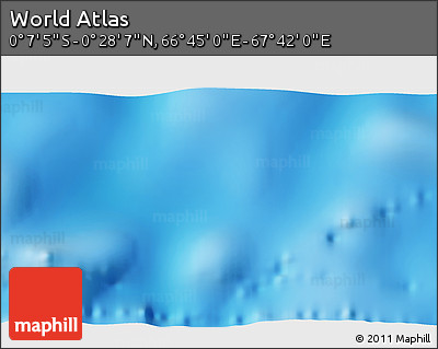 Physical 3D Map of the Area around 0° 10' 31" N, 67° 13' 29" E