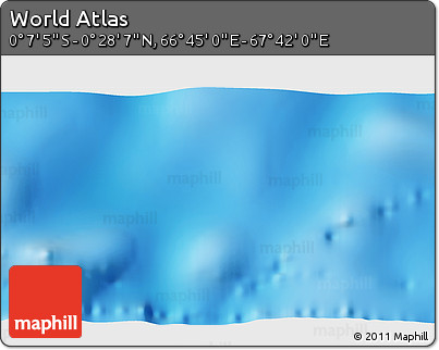 Physical 3D Map of the Area around 0° 10' 31" N, 67° 13' 29" E