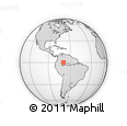 Outline Map of the Area around 0° 10' 31" N, 69° 37' 30" W, rectangular outline