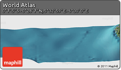 Satellite Panoramic Map of the Area around 0° 10' 31" N, 6° 1' 30" E