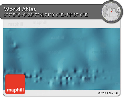 Satellite 3D Map of the Area around 0° 10' 31" N, 71° 28' 29" E