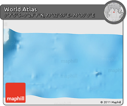 Shaded Relief 3D Map of the Area around 0° 10' 31" N, 74° 1' 30" E