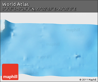 Shaded Relief 3D Map of the Area around 0° 10' 31" N, 74° 1' 30" E