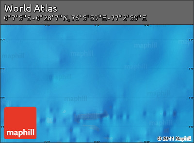 Physical Map of the Area around 0° 10' 31" N, 76° 34' 29" E