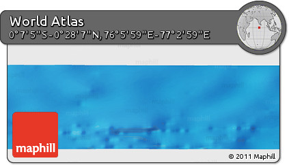 Physical Panoramic Map of the Area around 0° 10' 31" N, 76° 34' 29" E