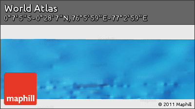 Physical Panoramic Map of the Area around 0° 10' 31" N, 76° 34' 29" E