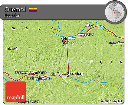 Physical Map of Cuembi