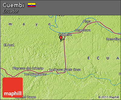 Physical Map of Cuembi