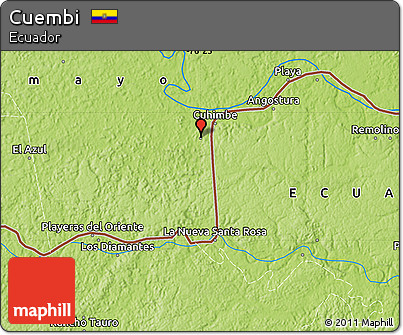 Physical Map of Cuembi