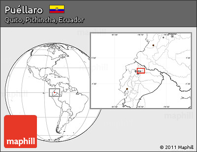 Blank Location Map of Puéllaro