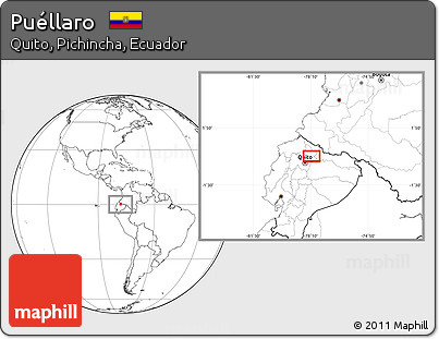 Blank Location Map of Puéllaro