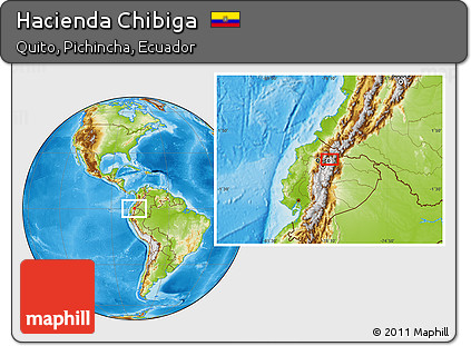 Physical Location Map of Hacienda Chibiga