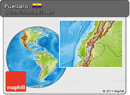 Physical Location Map of Puéllaro