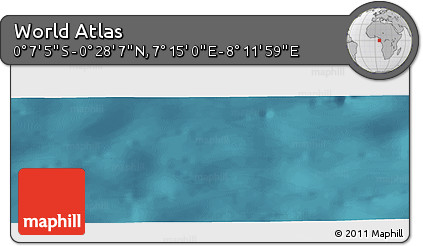 Satellite Panoramic Map of the Area around 0° 10' 31" N, 7° 43' 29" E