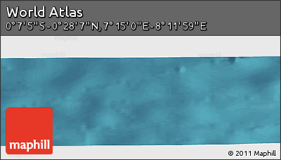 Satellite Panoramic Map of the Area around 0° 10' 31" N, 7° 43' 29" E