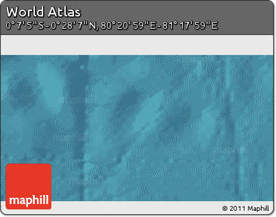 Satellite 3D Map of the Area around 0° 10' 31" N, 80° 49' 29" E