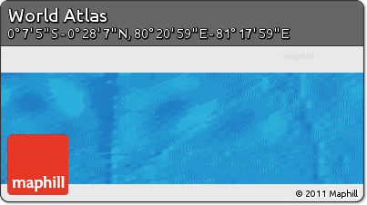 Physical Panoramic Map of the Area around 0° 10' 31" N, 80° 49' 29" E