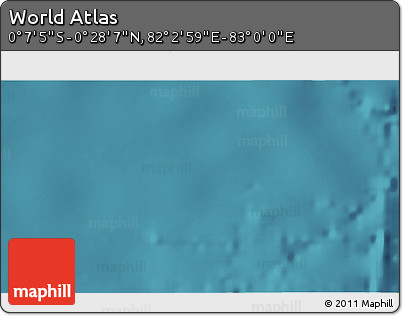 Satellite 3D Map of the Area around 0° 10' 31" N, 82° 31' 30" E