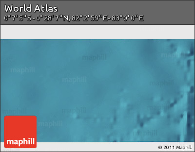 Satellite 3D Map of the Area around 0° 10' 31" N, 82° 31' 30" E