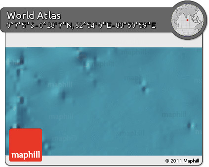 Satellite 3D Map of the Area around 0° 10' 31" N, 83° 22' 30" E