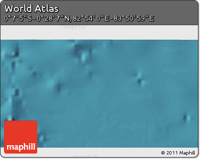 Satellite 3D Map of the Area around 0° 10' 31" N, 83° 22' 30" E