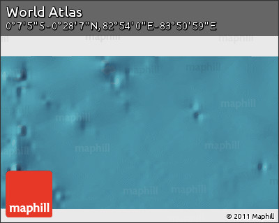 Satellite 3D Map of the Area around 0° 10' 31" N, 83° 22' 30" E