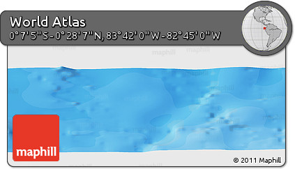 Political Panoramic Map of the Area around 0° 10' 31" N, 83° 13' 29" W