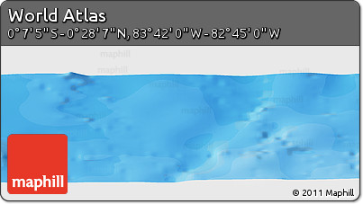 Political Panoramic Map of the Area around 0° 10' 31" N, 83° 13' 29" W