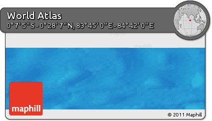 Physical Panoramic Map of the Area around 0° 10' 31" N, 84° 13' 29" E