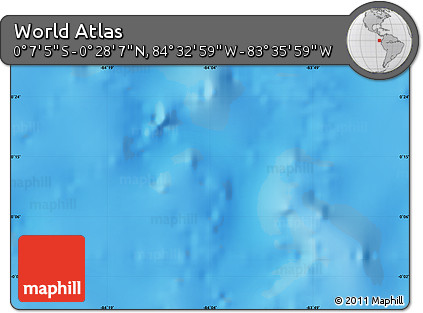 Physical Map of the Area around 0° 10' 31" N, 84° 4' 29" W