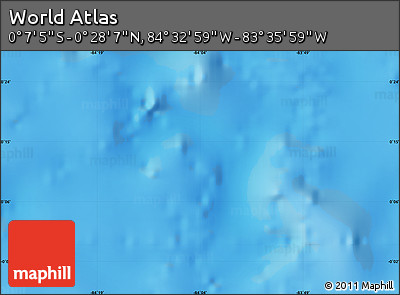 Physical Map of the Area around 0° 10' 31" N, 84° 4' 29" W