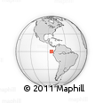 Outline Map of the Area around 0° 10' 31" N, 84° 4' 29" W, rectangular outline
