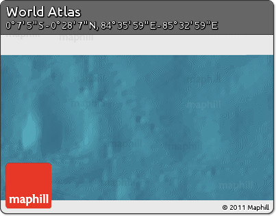 Satellite 3D Map of the Area around 0° 10' 31" N, 85° 4' 29" E