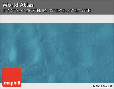 Satellite 3D Map of the Area around 0° 10' 31" N, 85° 4' 29" E