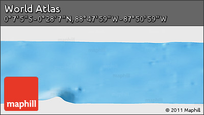 Physical Panoramic Map of the Area around 0° 10' 31" N, 88° 19' 29" W